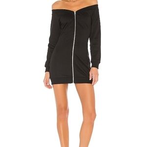 Superdown Black Off-Shoulder Dress